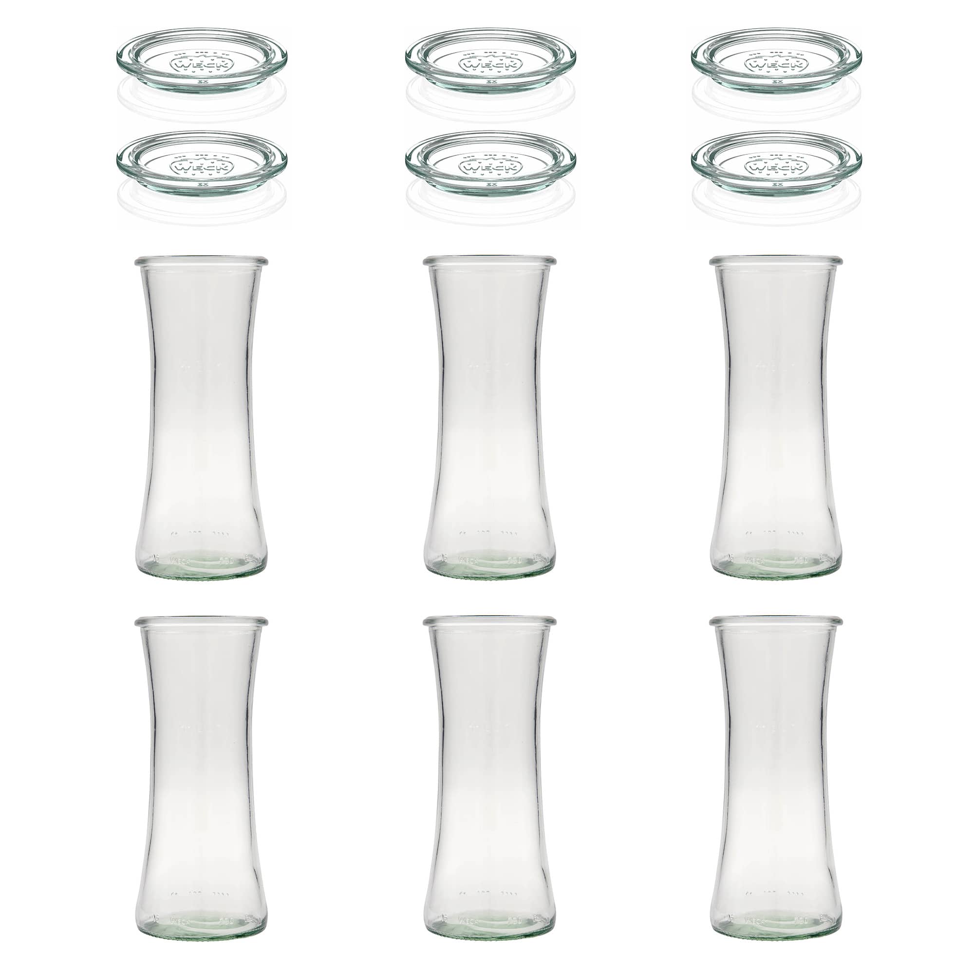 6x 730 ml WECK-гурме тегла со стаклен капак RR 80