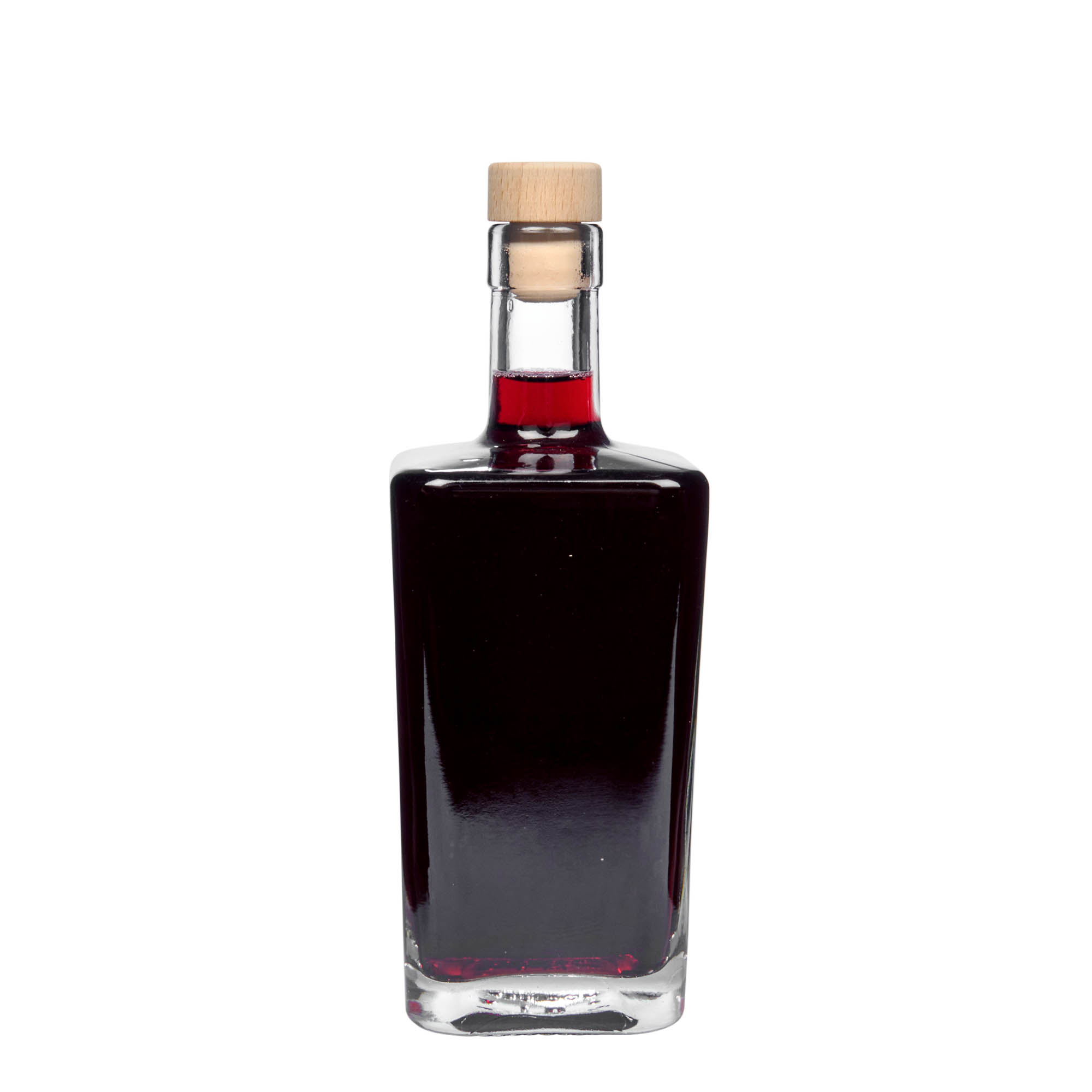 500 ml стаклена шише „Ноел“, квадратна, отворање: плута