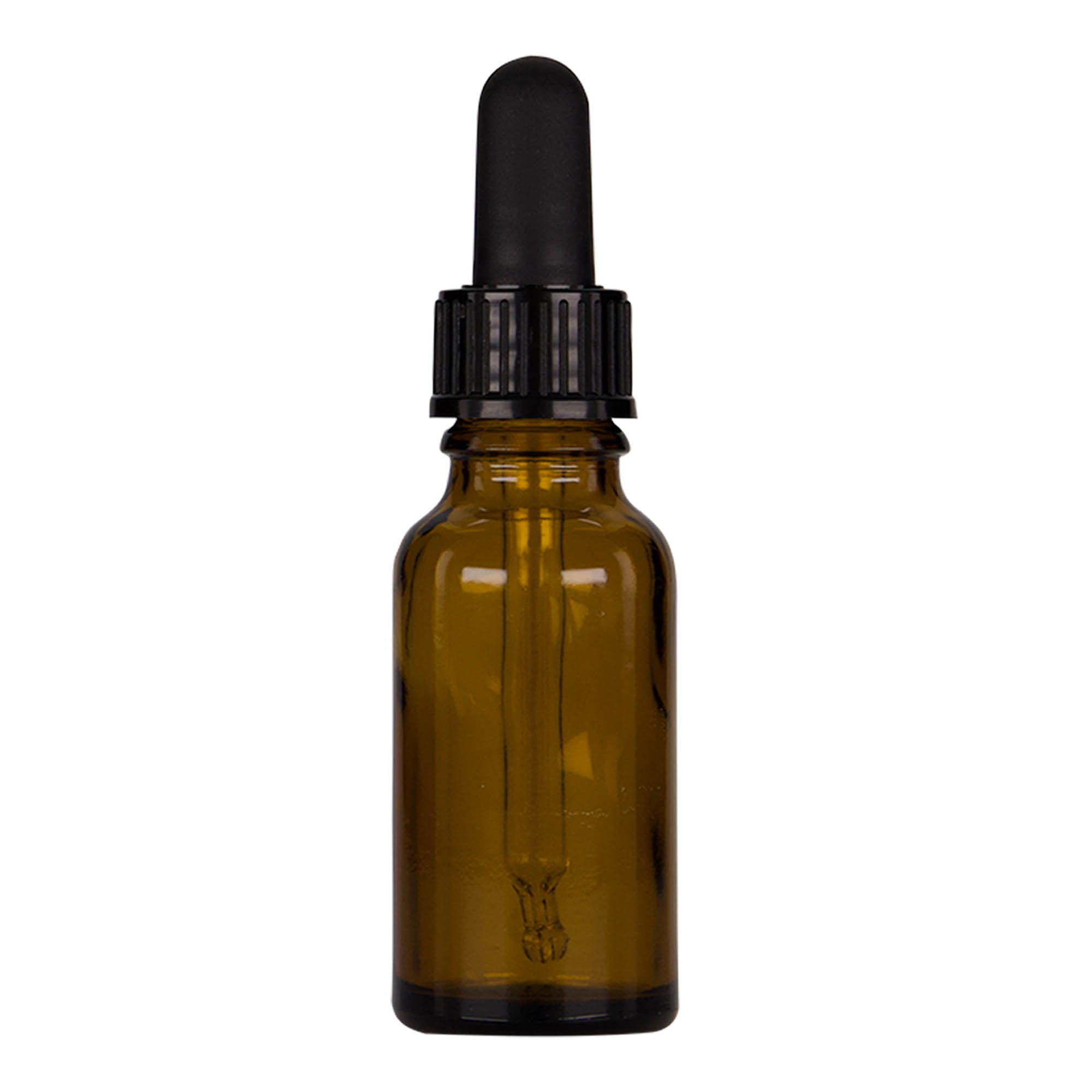 20 ml шишенце со пипета, медицинско, стаклено, кафеаво-црно, отворање: DIN 18