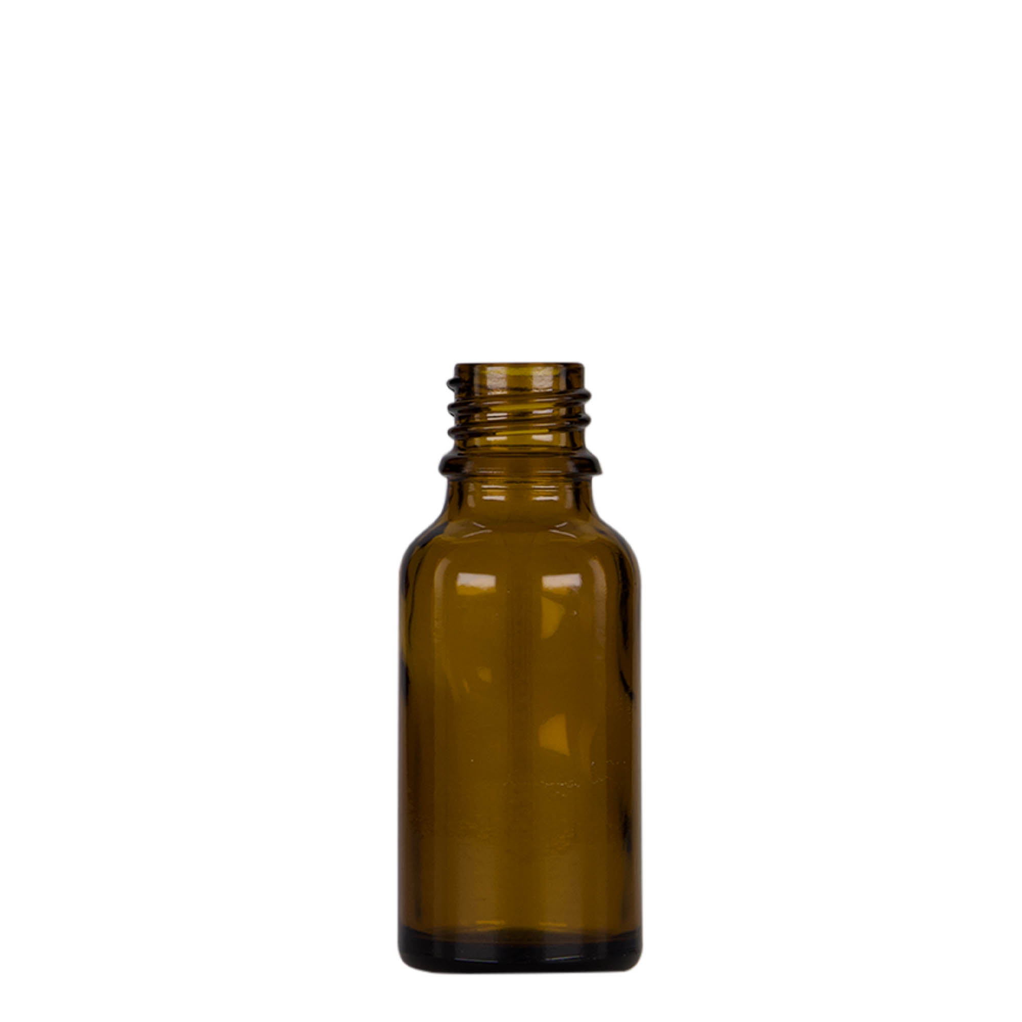 20 ml шишенце со пипета, медицинско, стаклено, кафеаво-црно, отворање: DIN 18
