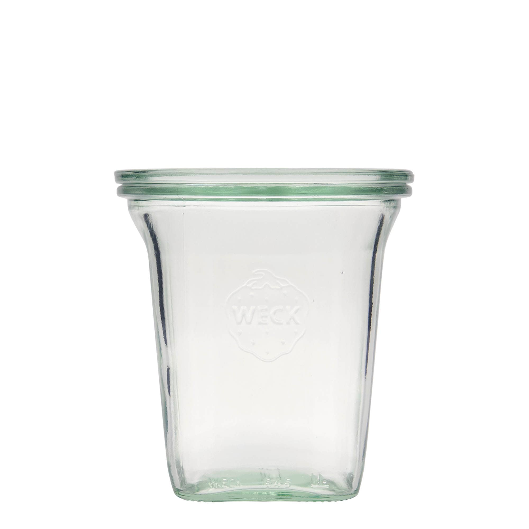 6x 545 ml WECK Quadro стаклена тегла со стаклен капак RR 100