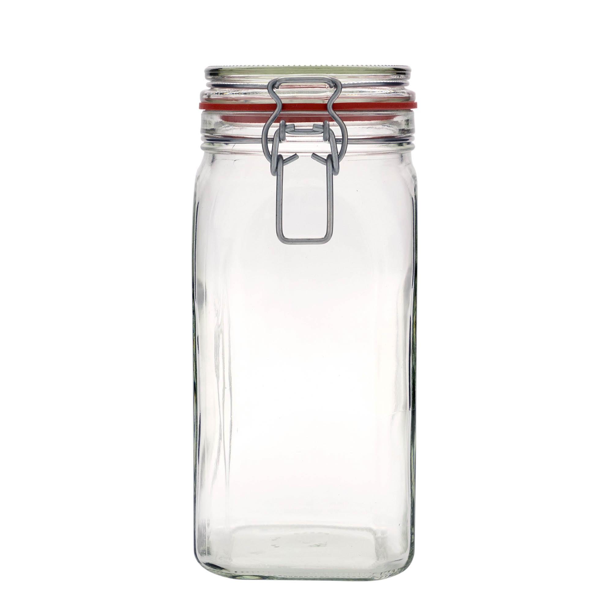 1.540 ml тегла со жичен капак, квадратна, отворање: жичен затворач