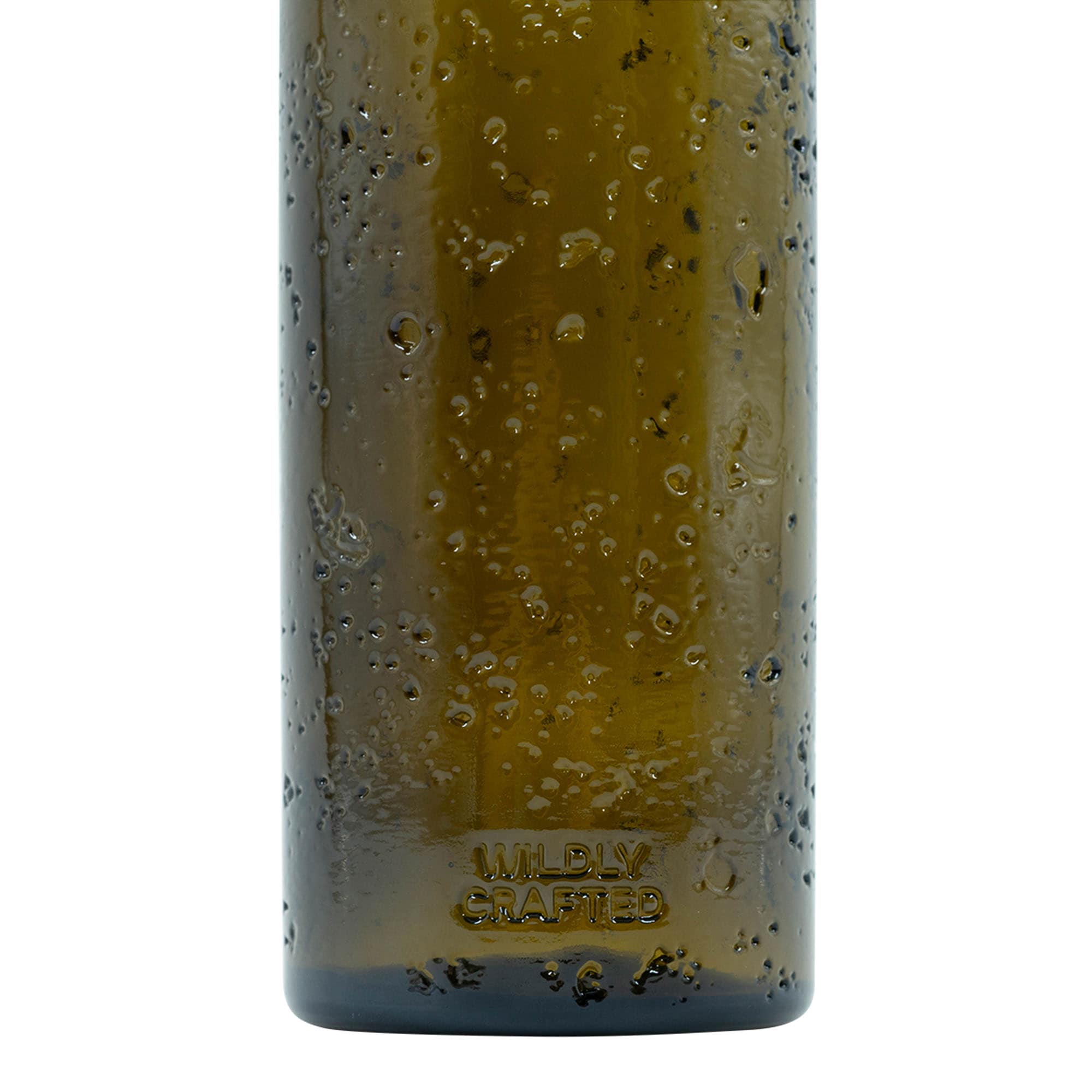 500 ml рачно изработена стаклена шише 'Bobber Jr', кафеава, отворање: корк