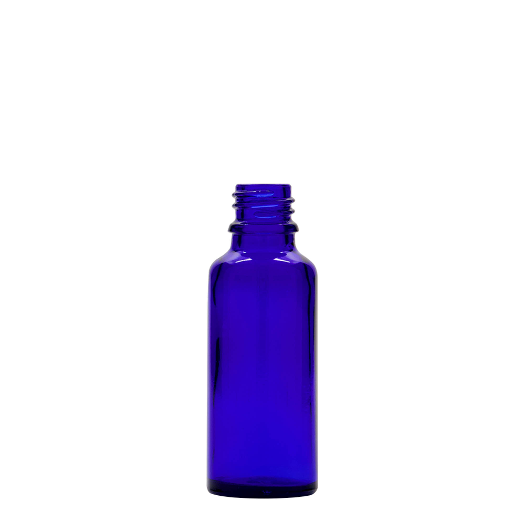 30 ml шишенце со пипета, медицинско, стаклено, кралско сино-црвено, отворање: DIN 18