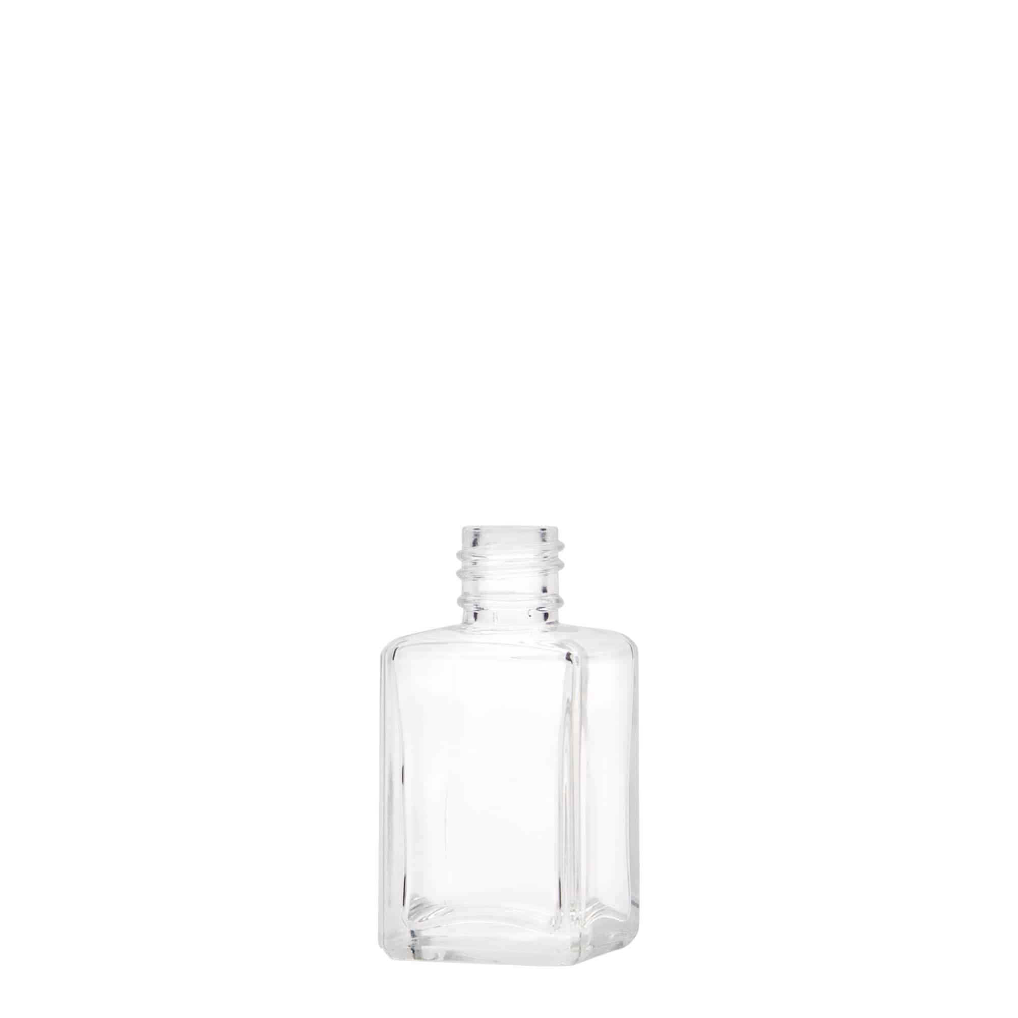 30 ml стаклена шише „Таме“, квадратна, отворање: PP 18