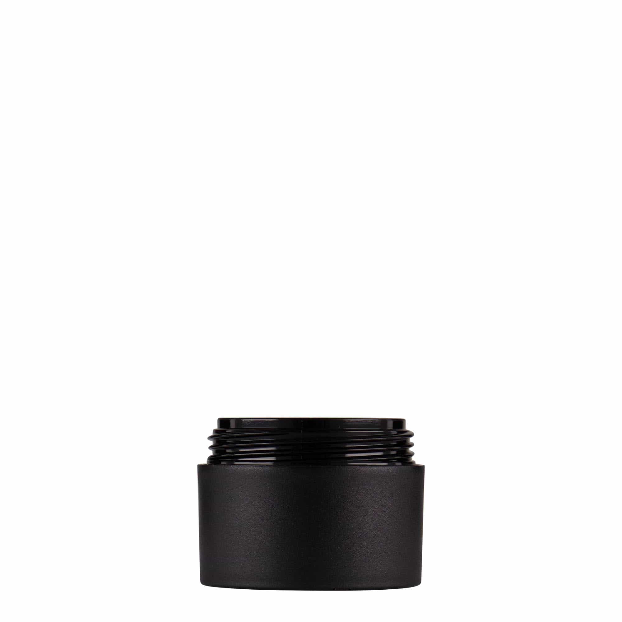 15 ml пластична тегла „Antonella“, PP, црна, отворање: навојна капачка