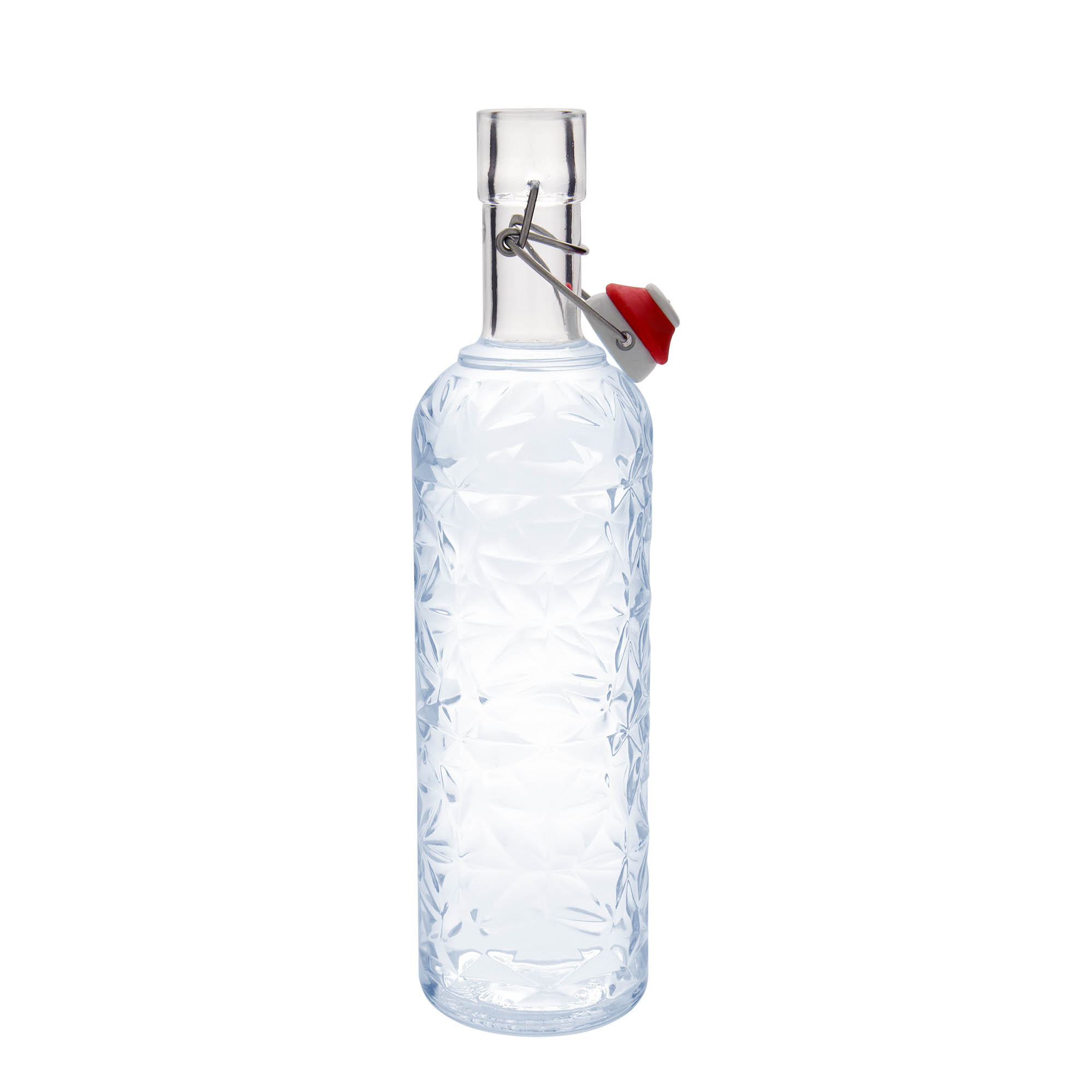 1.000 ml стаклена шише „Oriente“, отворање: затворач со шарка