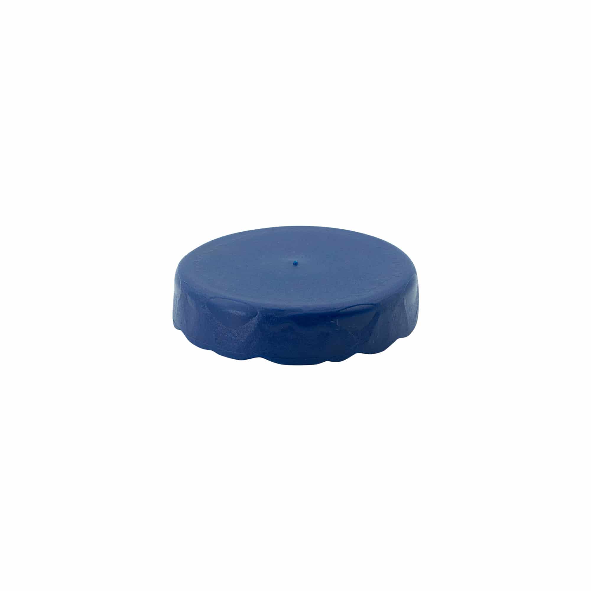 Капак со преклоп за керамички сад со тесно грло, HDPE пластика, син