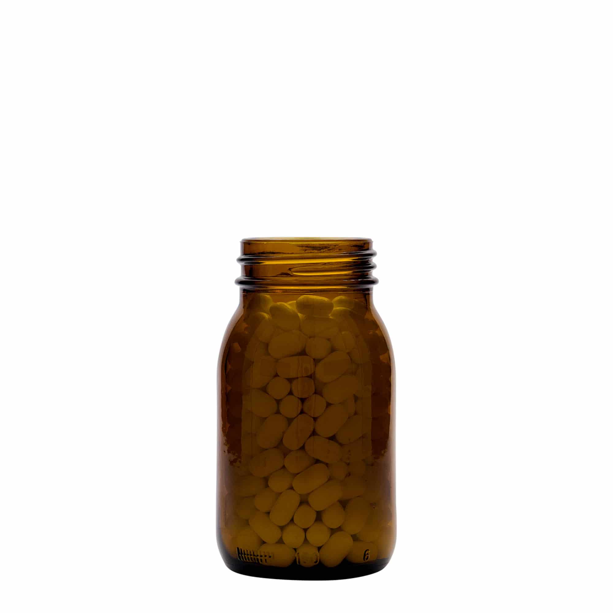 150 ml шише со широк врат, кафеава, отвор: DIN 45