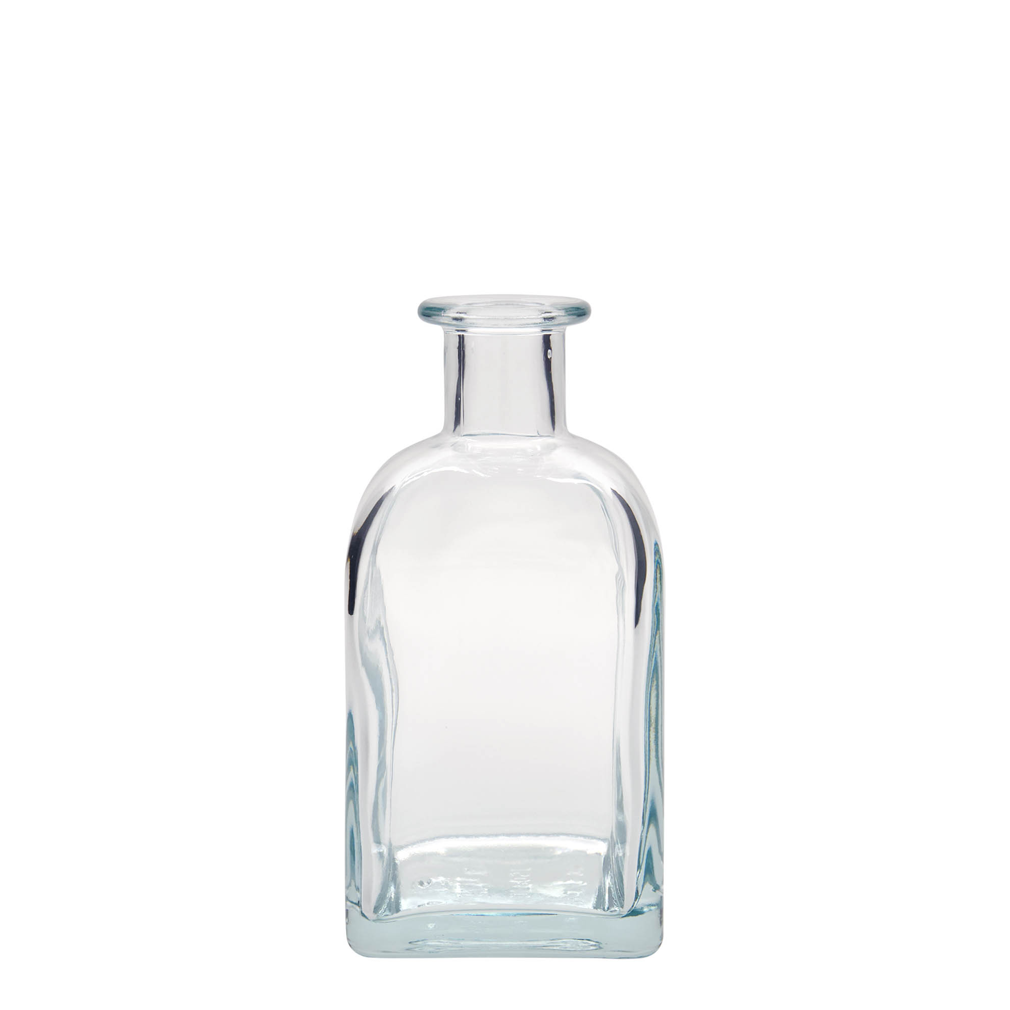 350 ml стаклена шише Apotheker Carré, квадратна, грло: плута