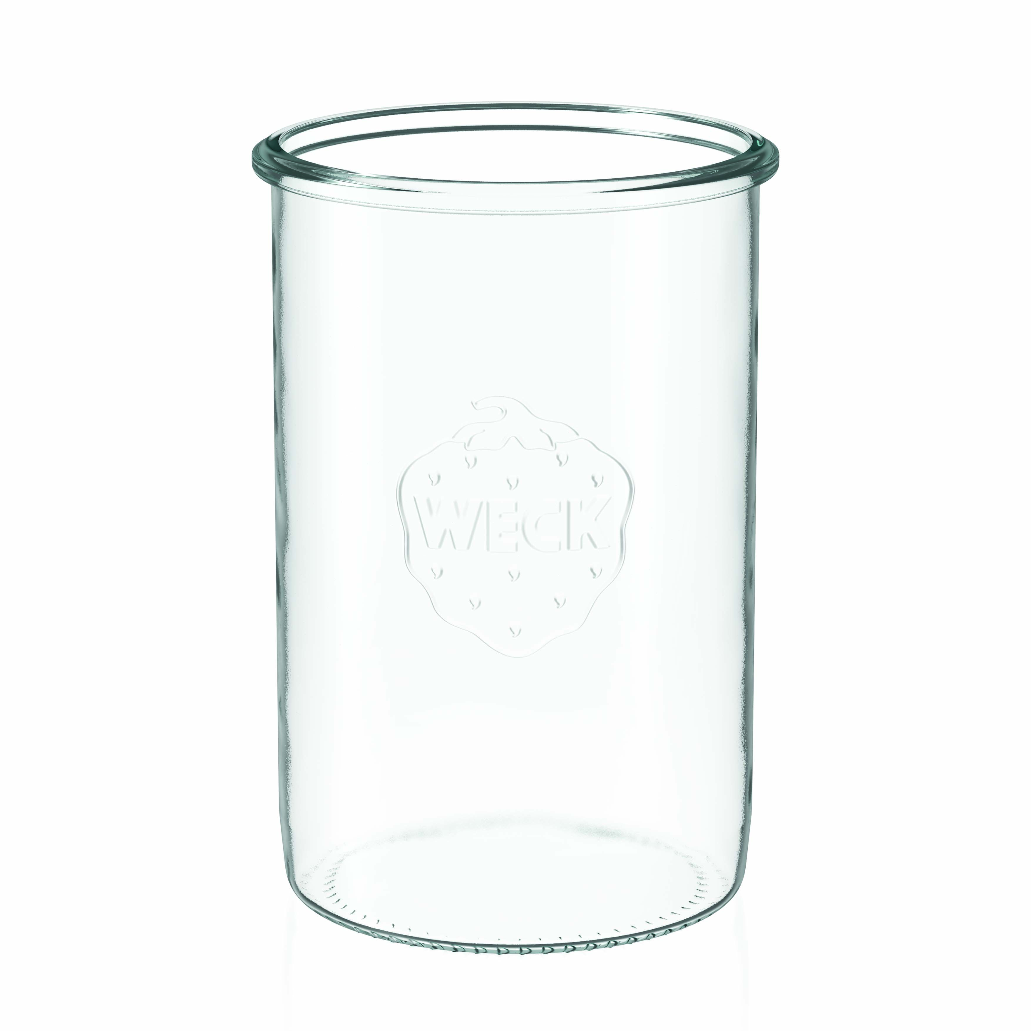 6x 1000 ml WECK-стаклен сад со широк отвор со стаклен капак RR 100