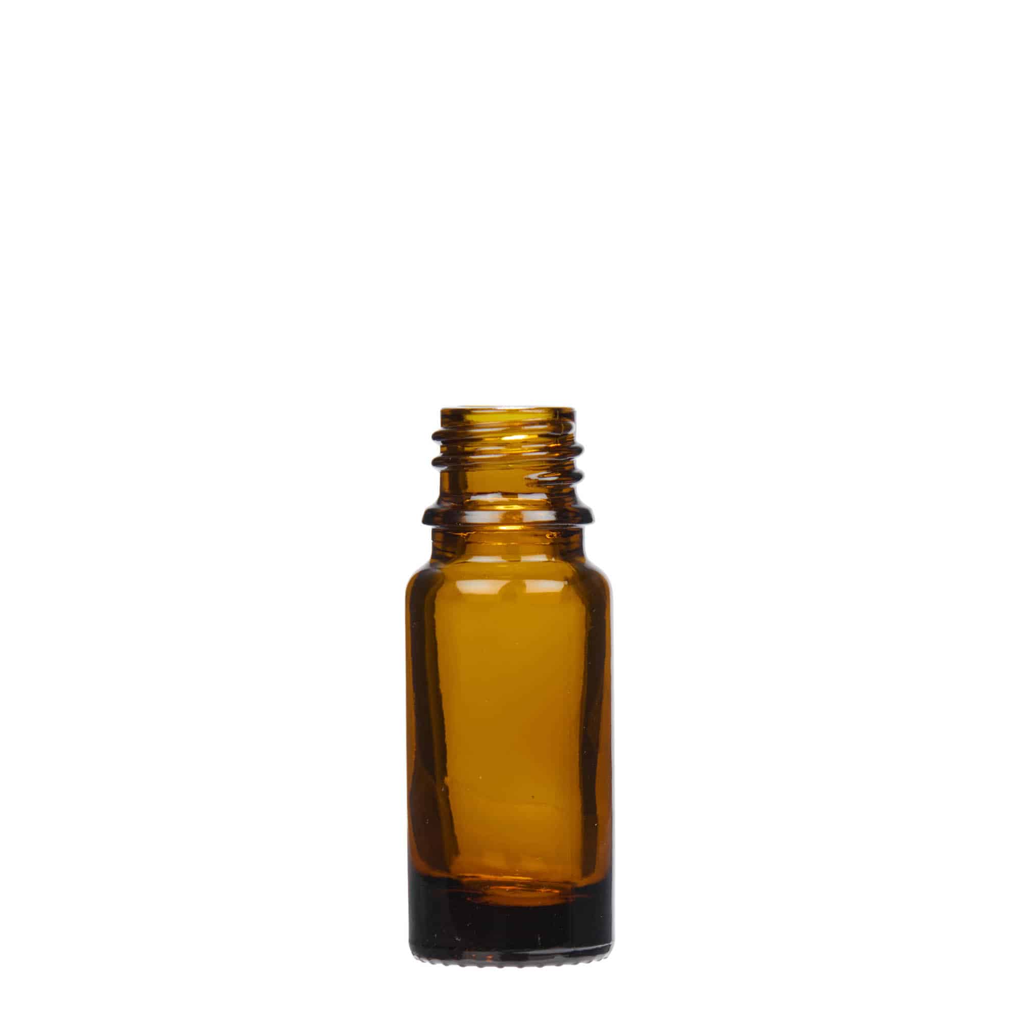 10 ml шишенце со пипета, медицинско, стаклено, кафеаво, отворање: DIN 18