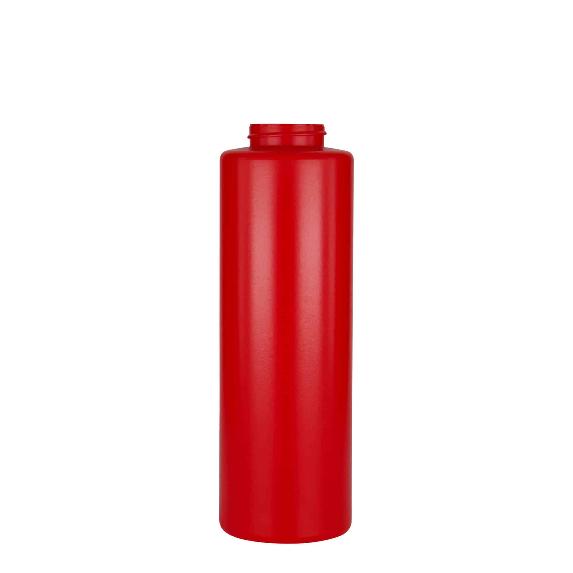 500 мл шише за сос, LDPE-пластика, црвена, отворање: 38/400