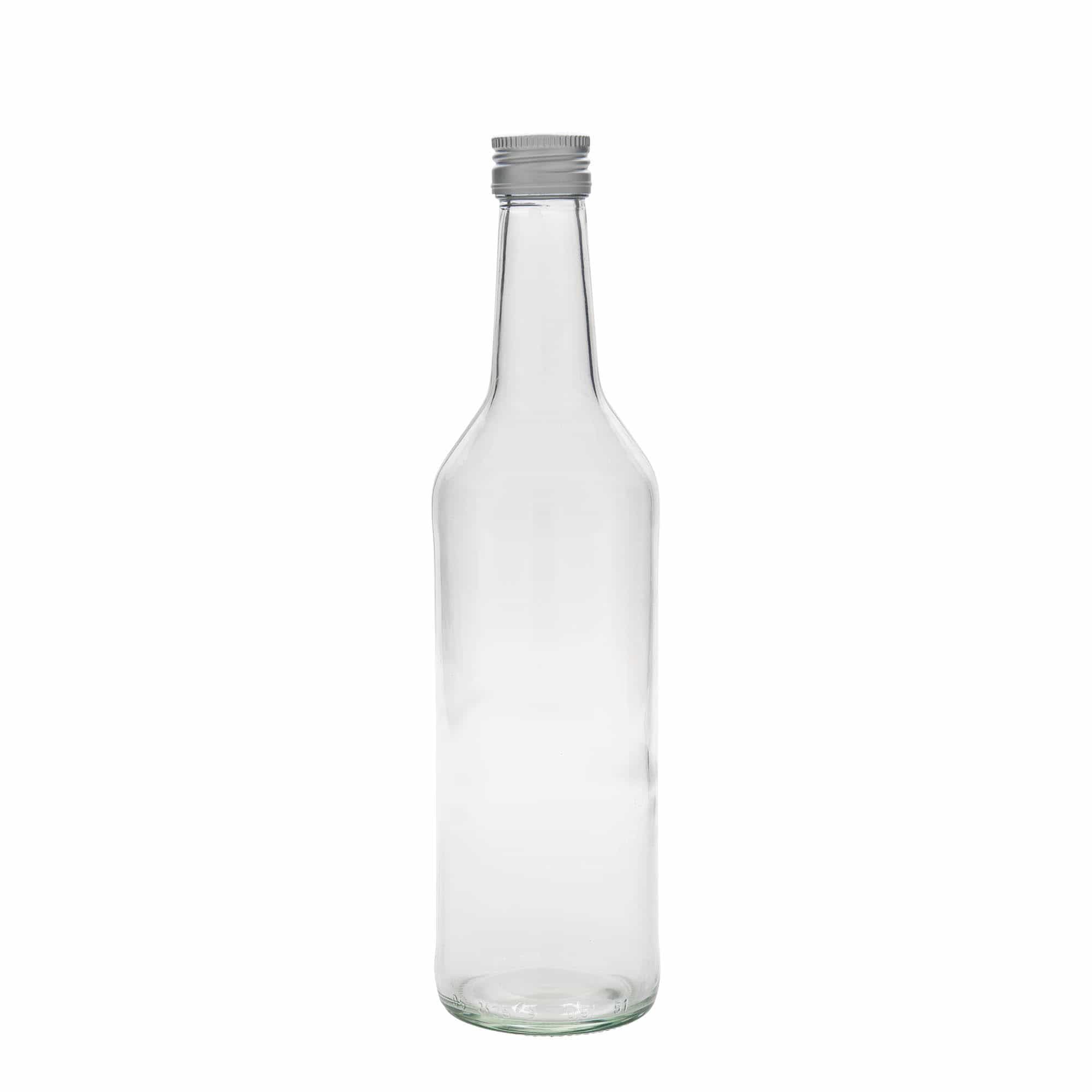 500 ml стаклена шише со прав врат, отворање: PP 28