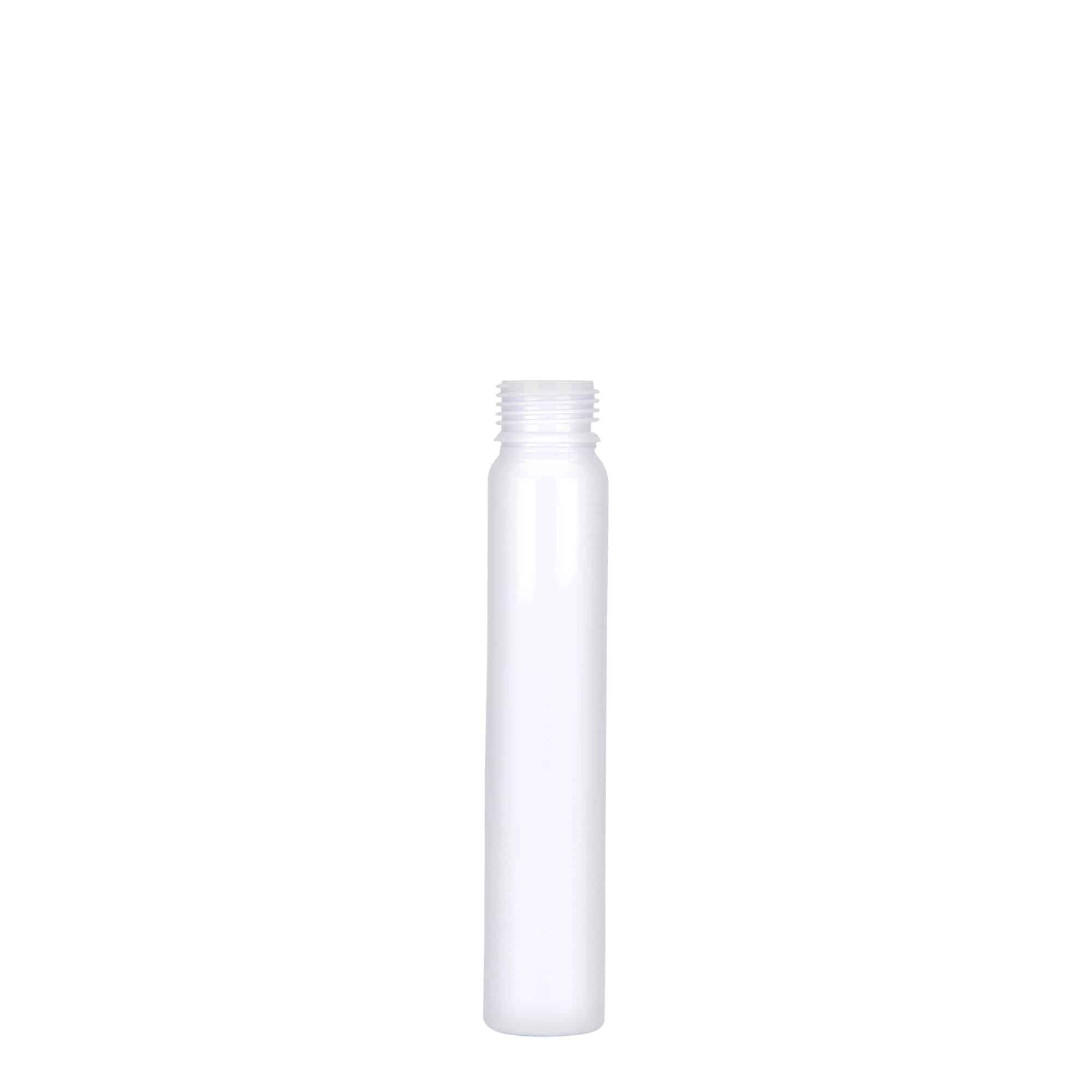 25 ml PET-цевчиња, пластика, бела, отворање: навојна капа
