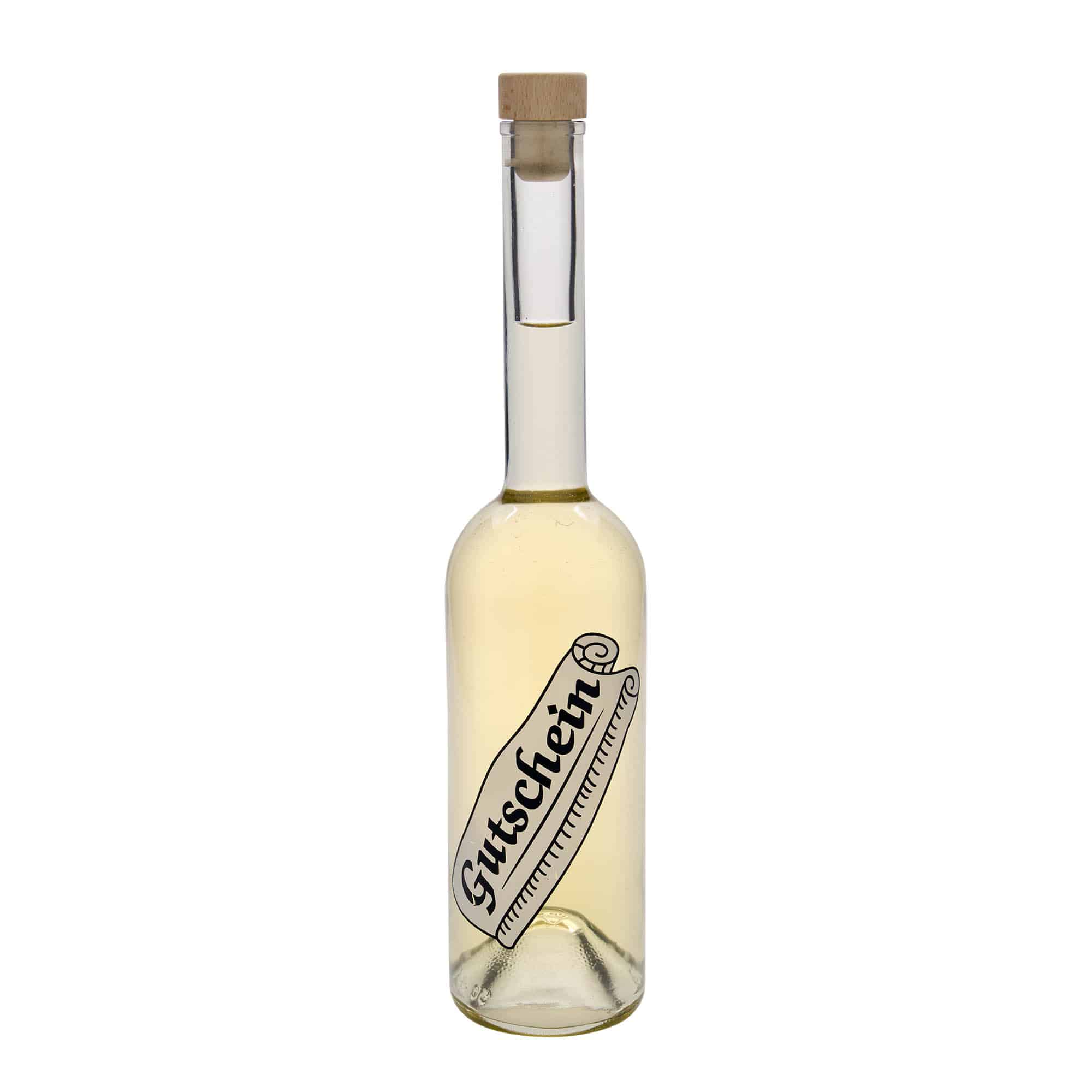 500 ml стаклена шише „Опера“, мотив: ваучер, отворање: корк