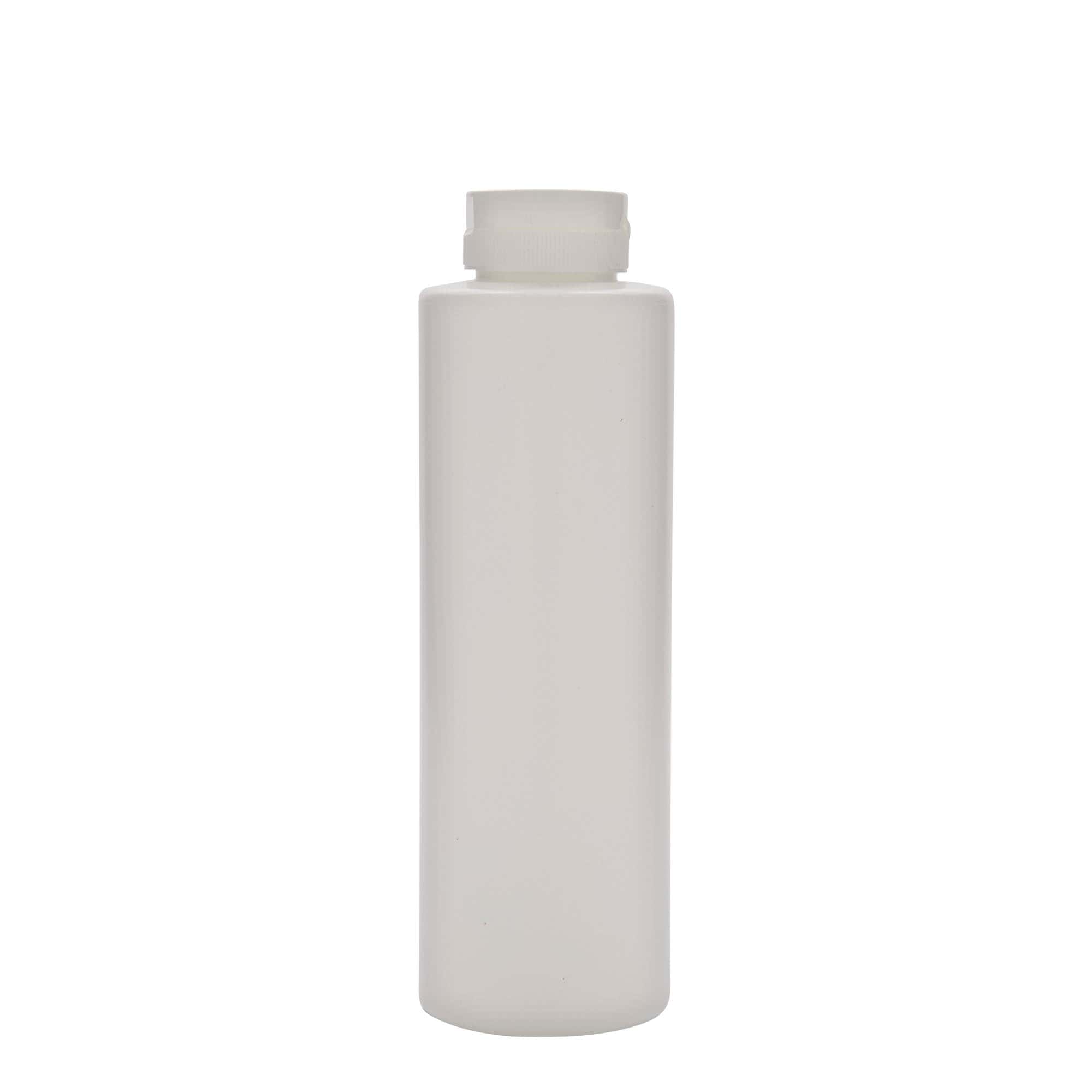 500 ml шише за сос, LDPE пластика, бело, отвор: 38/400