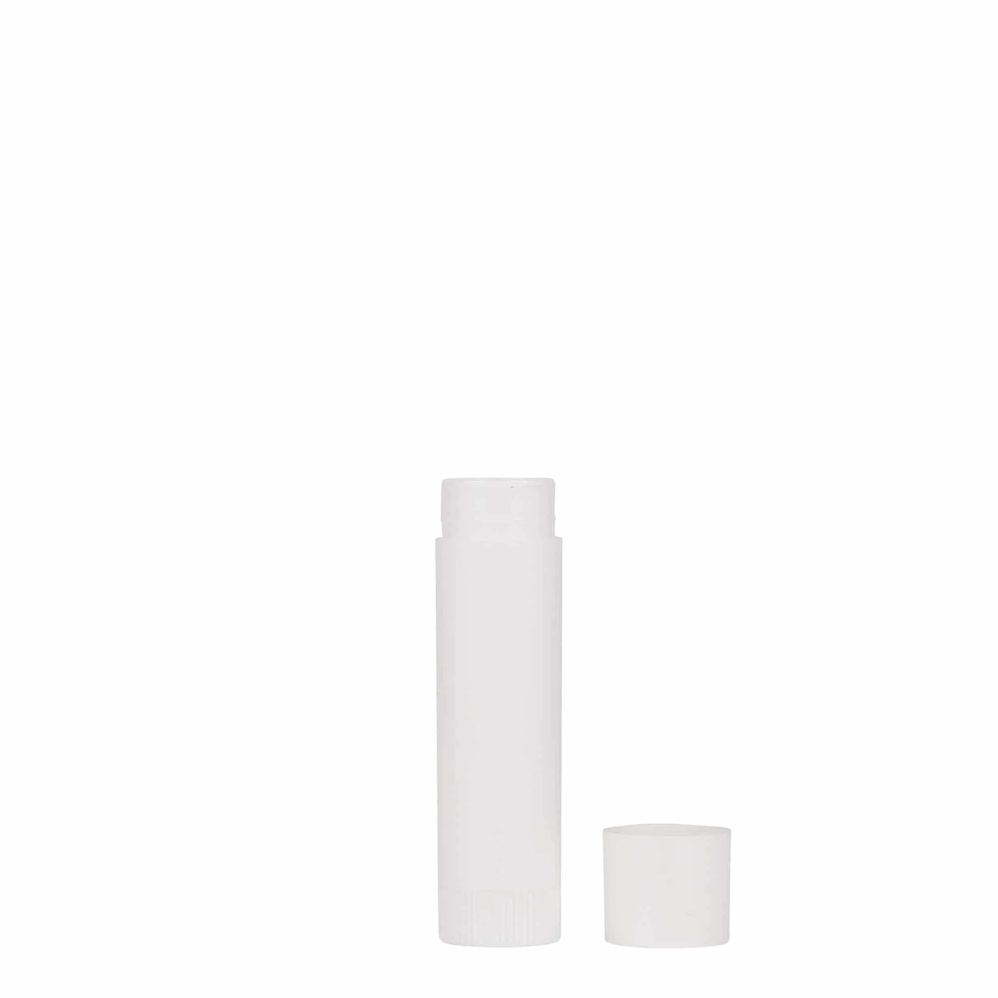 6 ml цевка за кармин, PP-пластика, бела