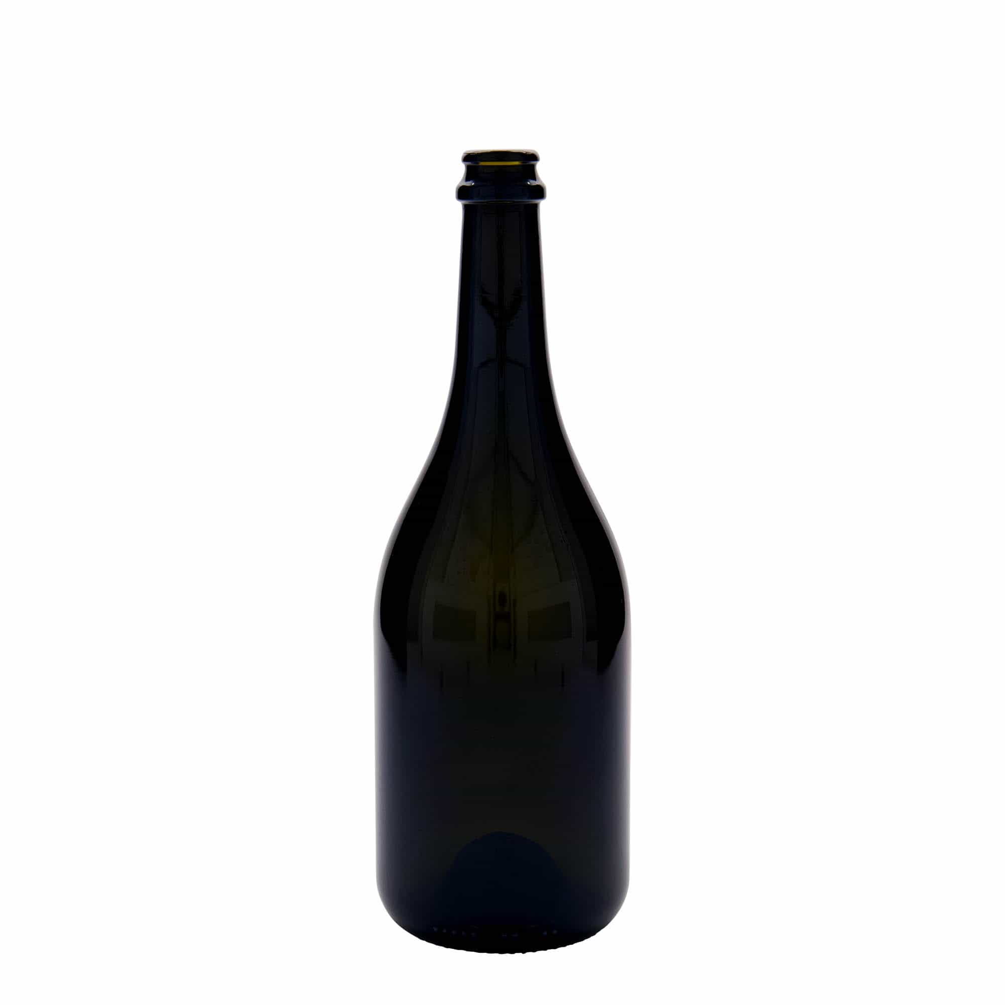 750 ml шишe за пиво „Horta“, стакло, античнозелена, отвор: капак за пиво